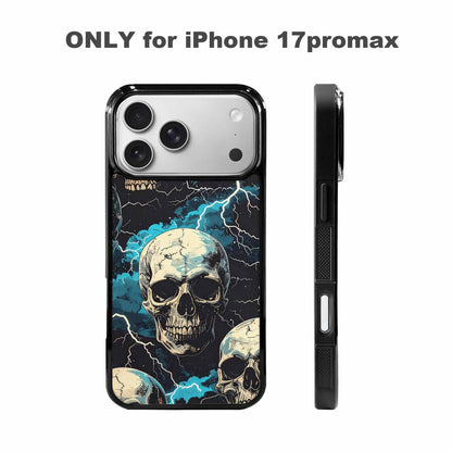 iPhone 17 Pro Max Case — Skull Dark Art Gothic Print Gothic, Custom Printed Phone Case