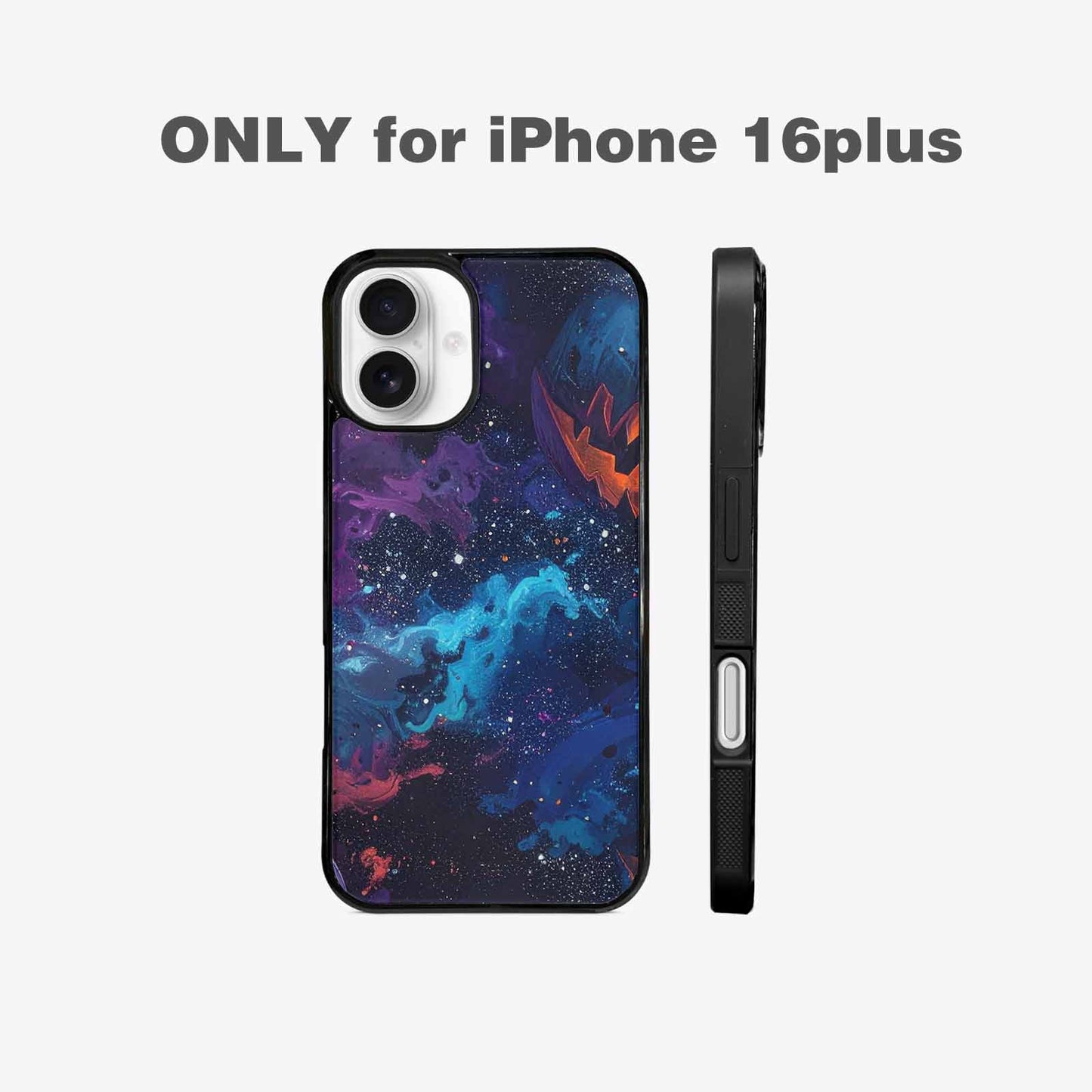 iPhone 16 Plus Case — Eamless Repeating Pattern Of Overlapping Pumpkin, Custom Phone Case