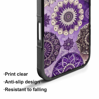 iPhone 17 Case — Small Mandala Pattern, Randomly Floral, Custom Printed Phone Case