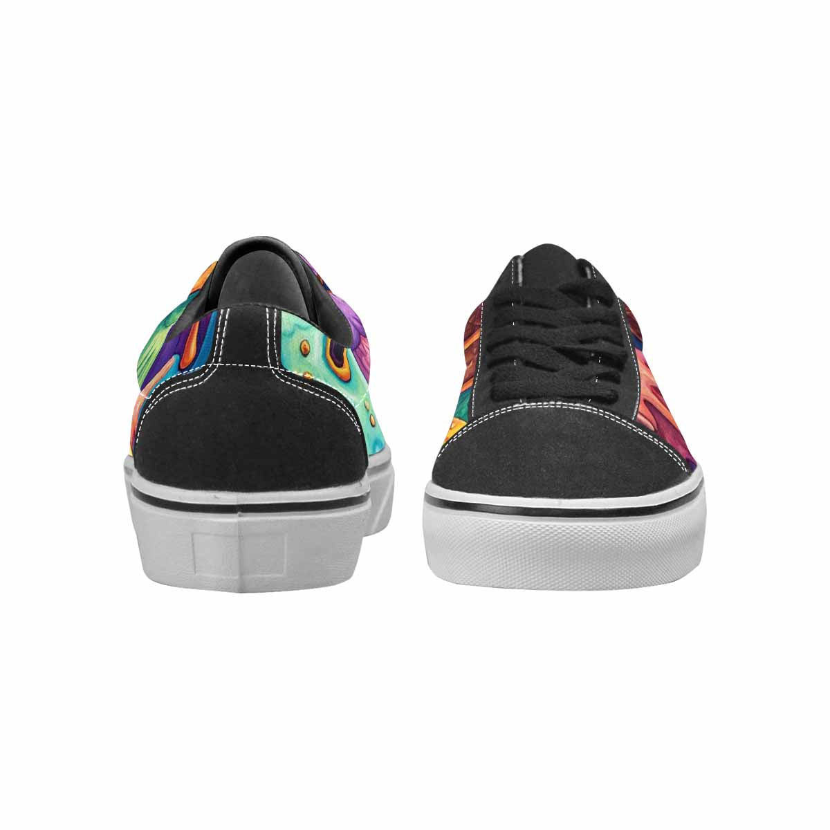 WOMEN'S Melting Ice Cream Monster Lace-Up Canvas Dreamcore Shoes