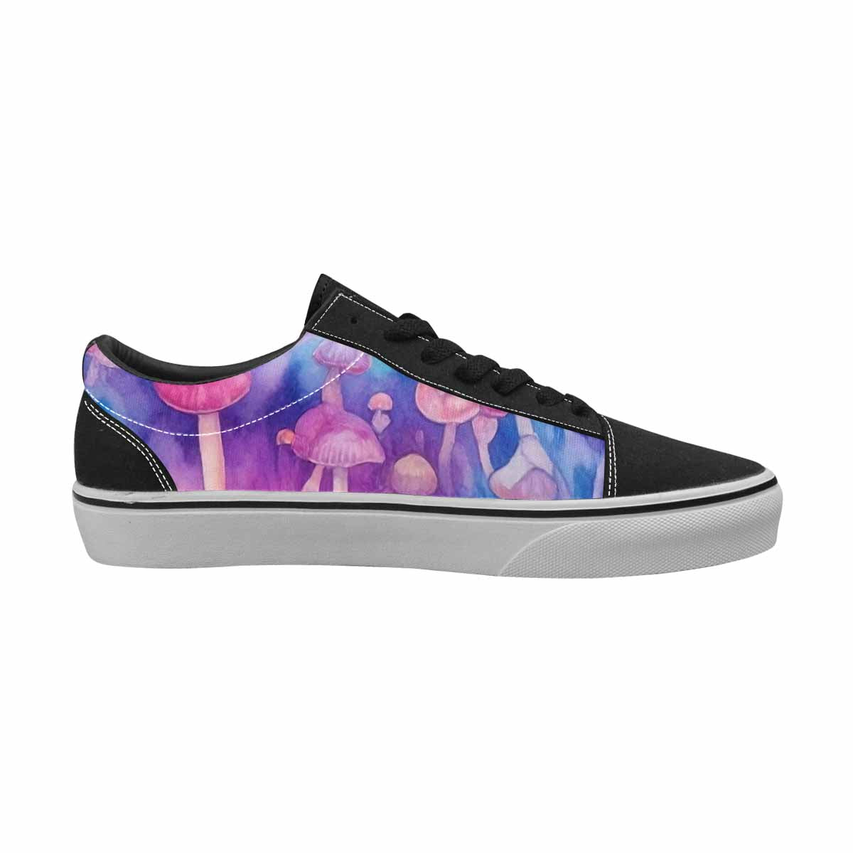 WOMEN'S Mushrooms  Tie Dye Lace-Up Canvas Aesthetic Custom Shoes
