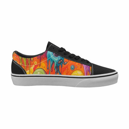 WOMEN'S Aliens  Tie Dye Lace-Up Canvas Surreal Custom Shoes