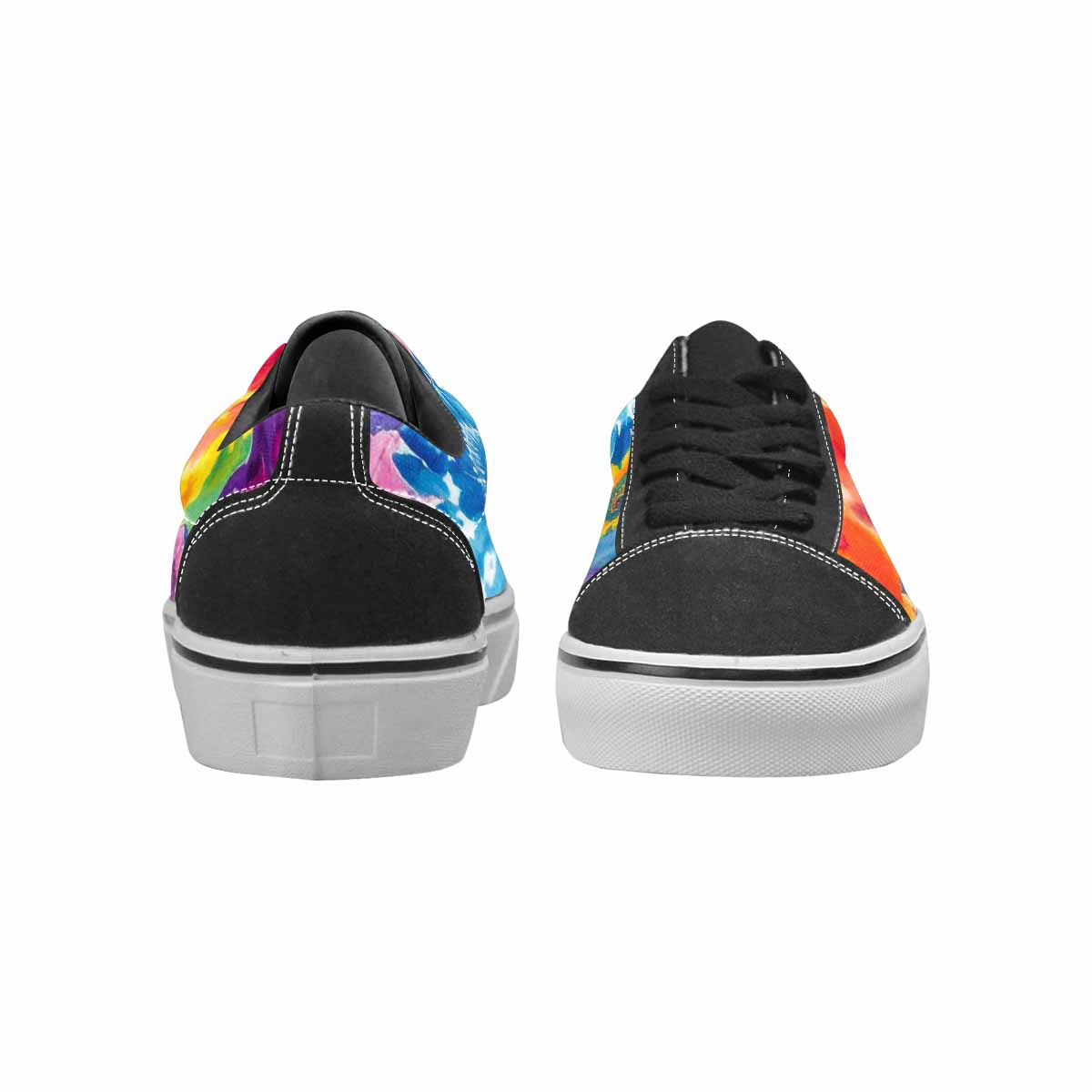 WOMEN'S Tie Dye Swirl Canvas Lace-Up Surreal Sneakers