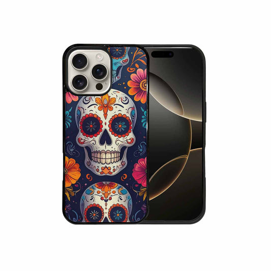 iPhone 16 Pro Max Case — Day Of Dead Sugar Skull Custom, Custom Made Phone Cover