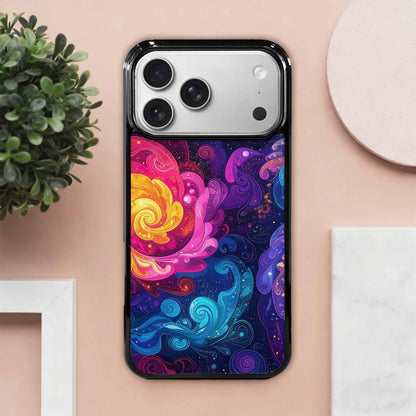 iPhone 17 Pro Max Case — Rose Galaxy Art Seamless Galaxy Space, Custom Art Phone Cover