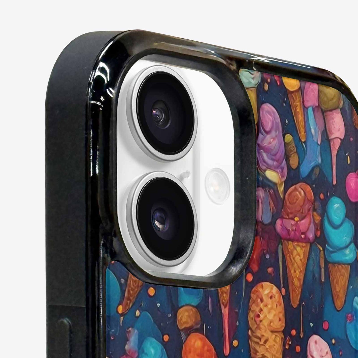 iPhone 16 Plus Case — Ice Cream Motif Ice Cream Motifs, Original Design Phone Case