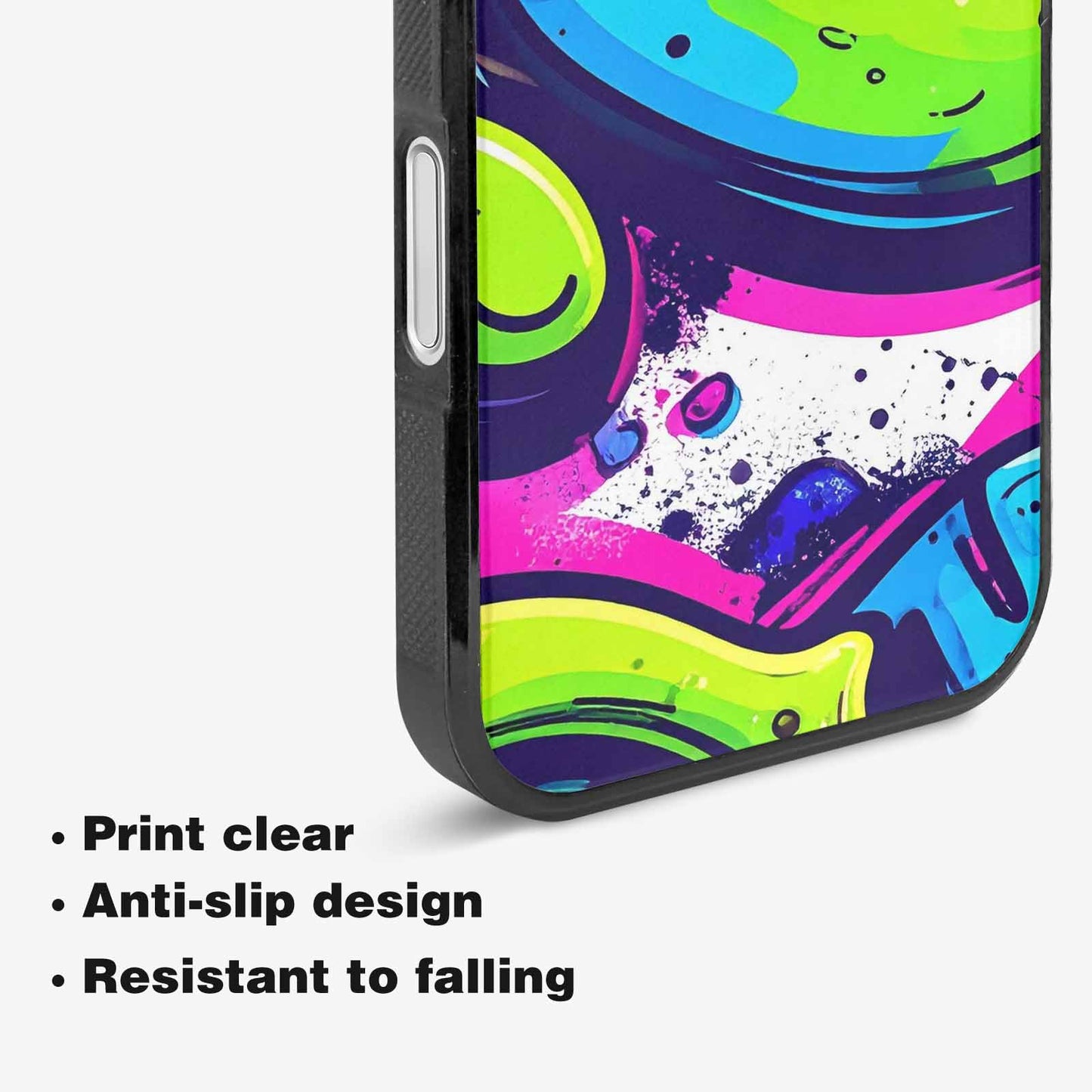 iPhone 16 Case — Acid Wash Cartoon, Custom Phone Case
