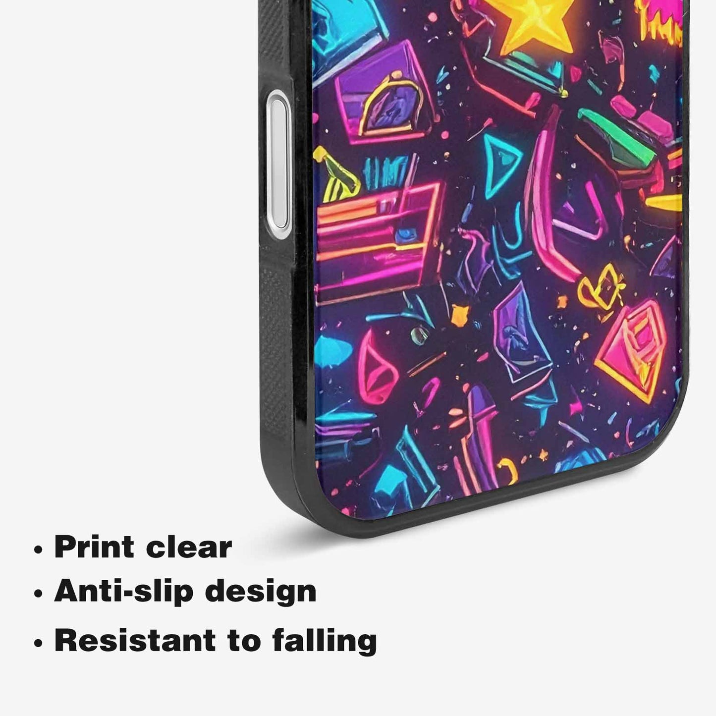 iPhone 16 Plus Case — 80s Retro Motif 80s Retro Motifs, Customized Protective Case