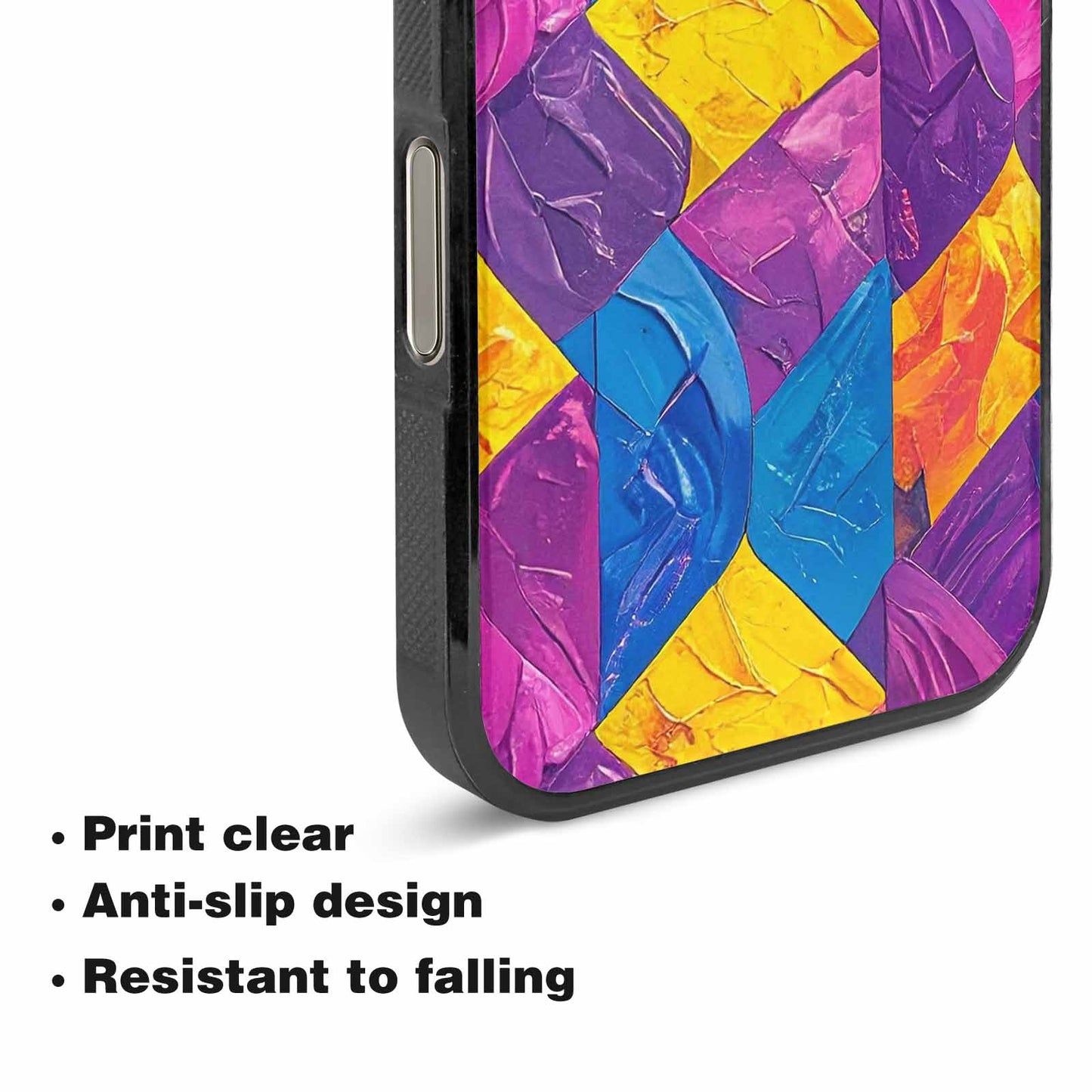 iPhone 16 Pro Max Case — Pansexual Flag Color Theme Small Rainbow, Customized Protective Case