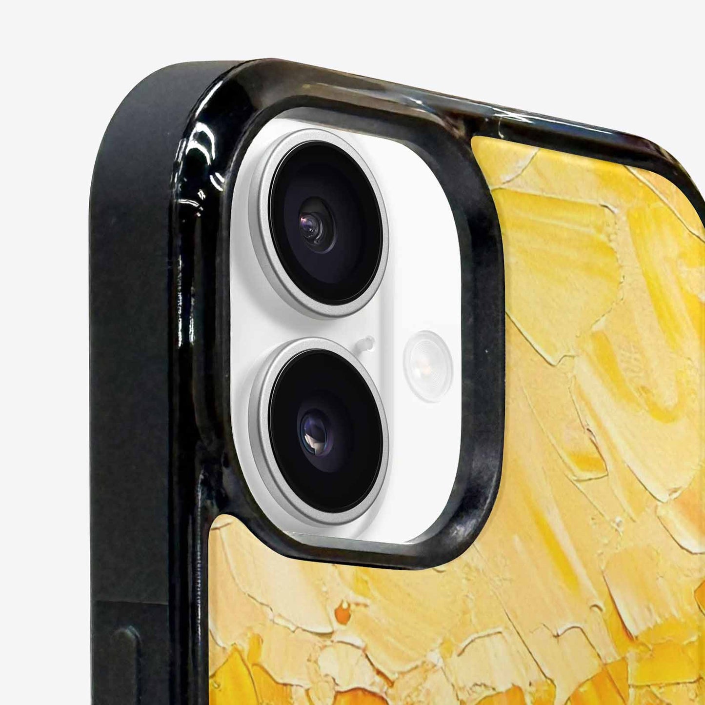 iPhone 16 Case — Impressionist Sunflower Brushstroke Pattern Hundreds Of, Custom Designed Case Cover