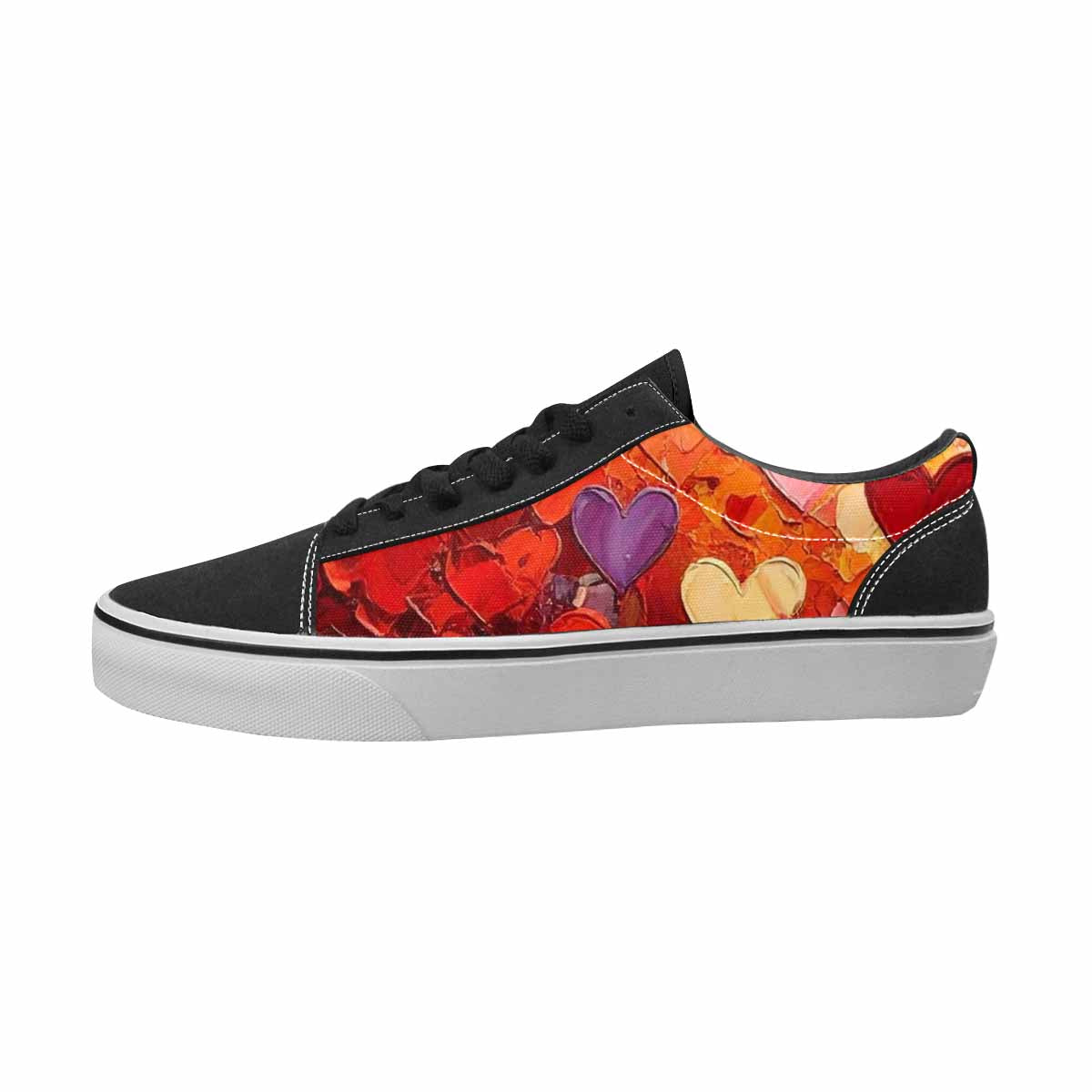 MEN'S Hearts Full Color Canvas Boutique Surreal All Over Print Shoes