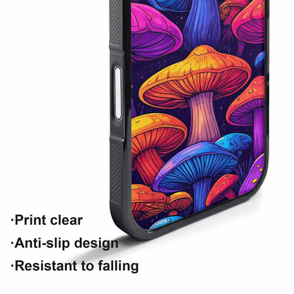 iPhone 17 Pro Max Case — Psychedelic Mushroom Cartoon Pattern Cartoon Cute, Custom Print Case Cover