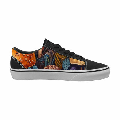 WOMEN'S Mushrooms Lace-Up Canvas Vibrant Chaos Sneakers