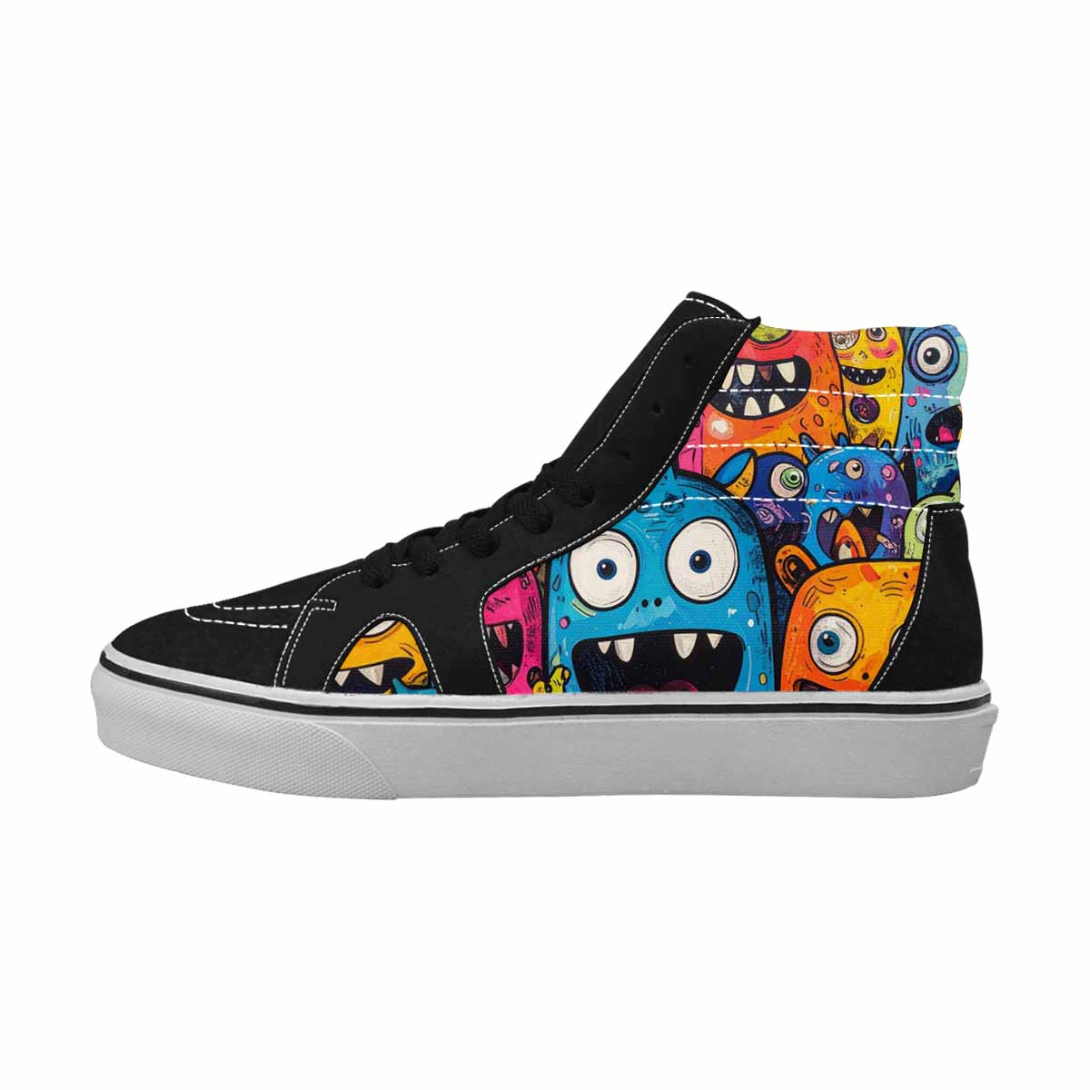 WOMEN'S Goofy Cartoon Monster High Top Canvas Dreamcore Shoes