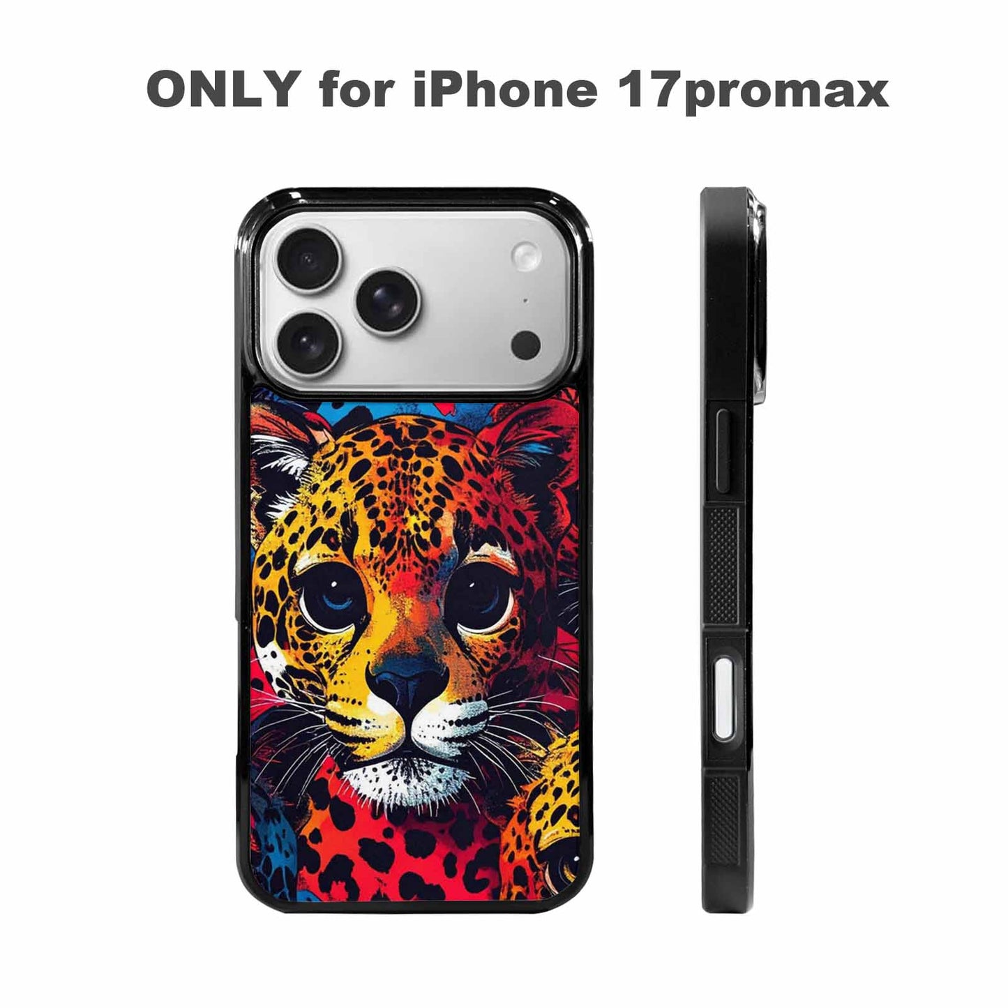 iPhone 17 Pro Max Case — Leopard Print Skull Seamless Gothic Skulls, Personalized Phone Case