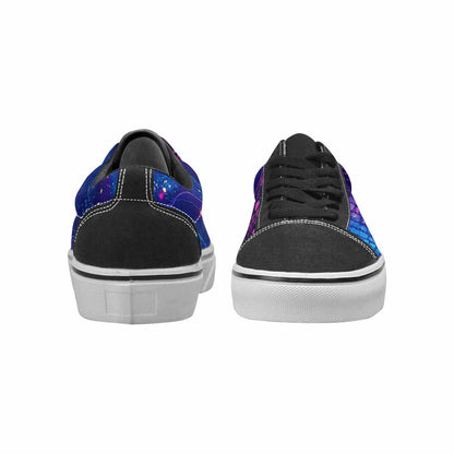 MEN'S Galaxy Snake Print Canvas Lace-Up Wallpaper Art Custom Sneakers