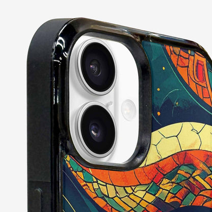 iPhone 16 Case — Hippie Serpent Pulse, Custom Phone Case