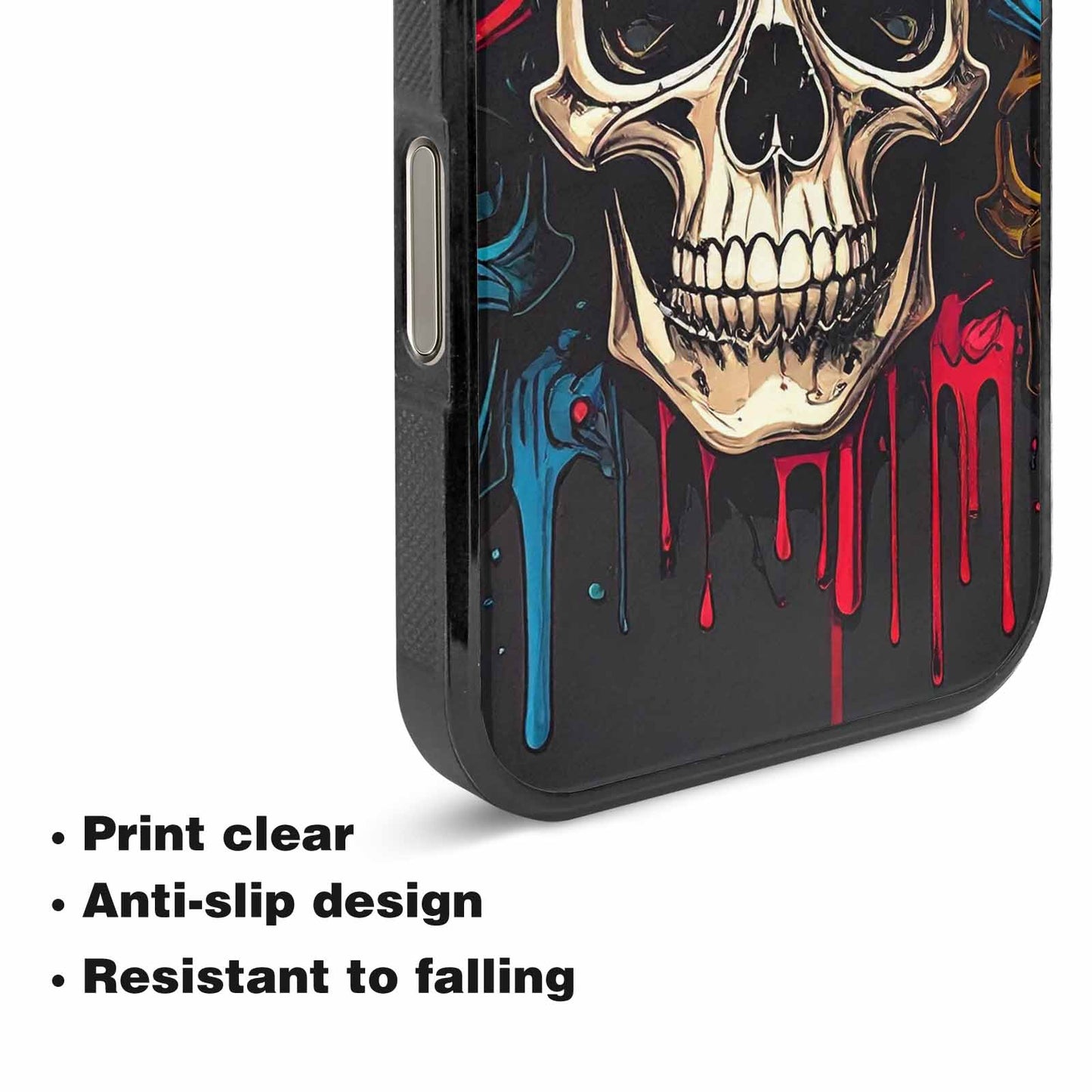 iPhone 16 Pro Max Case — Many Of Skulls Collage Overlapping Art, Custom Printed Phone Case