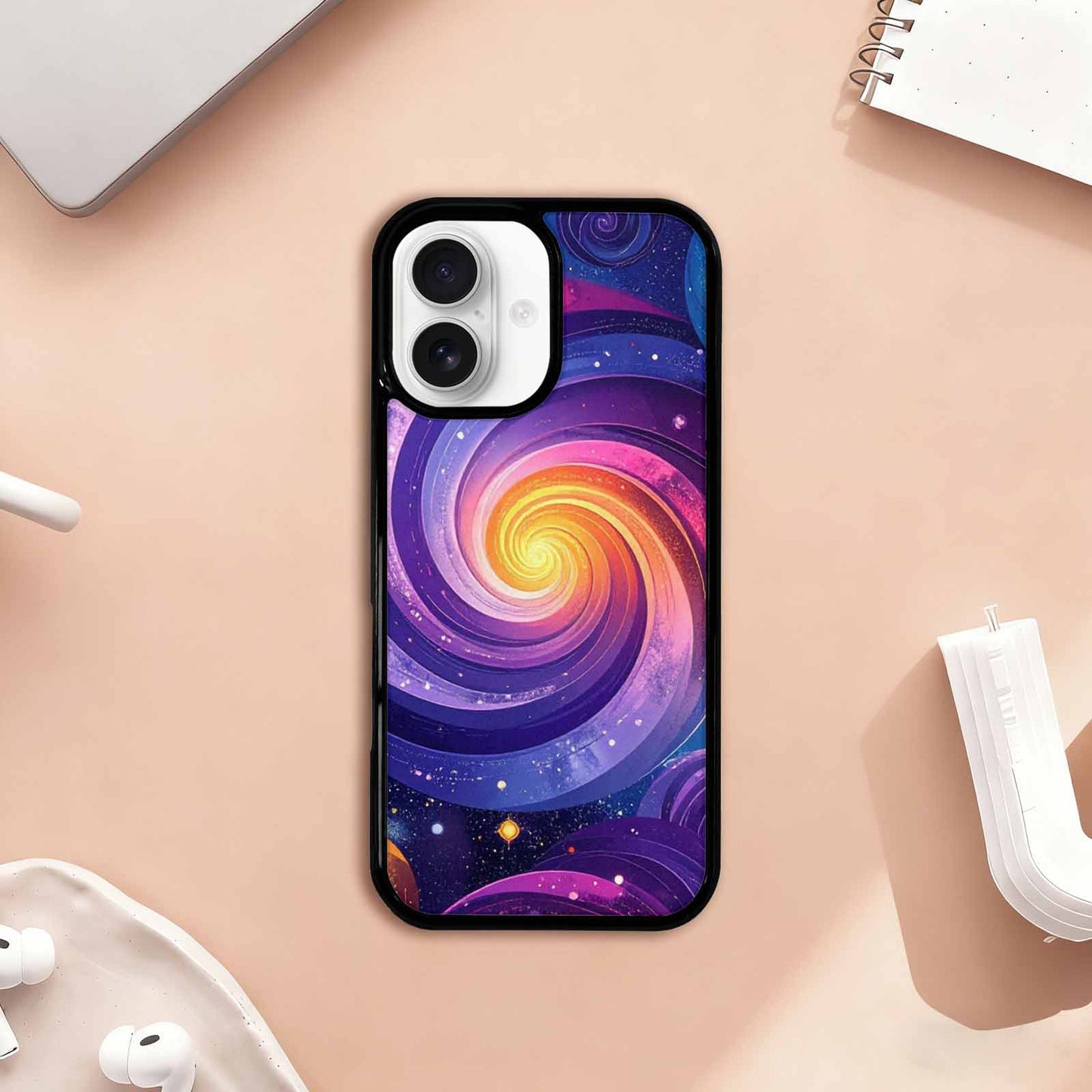 iPhone 17 Case — Rose Galaxy Art Seamless Galaxy Space, Custom Designed Case Cover