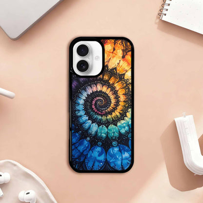 iPhone 17 Case — Tie Dye Swirls (black Tie Dye, Custom Print Case Cover