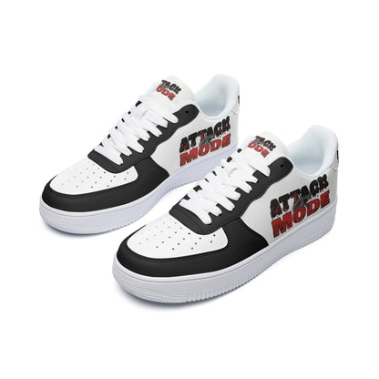 AM BLACK Unisex Low Top Leather Sneakers