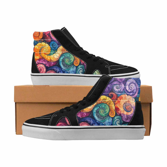 MEN'S Tie Dye High Top Canvas Custom Design Aesthetic Custom Shoes