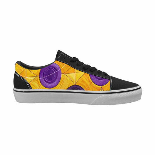 MEN'S Intersex Flag Color Canvas Lace-Up Wallpaper Art Shoes