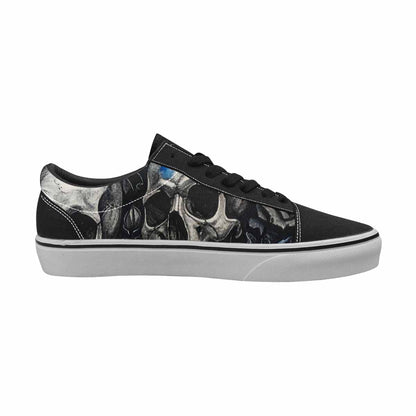 WOMEN'S Skull Roses Lace-Up Canvas Vibrant Chaos Sneakers