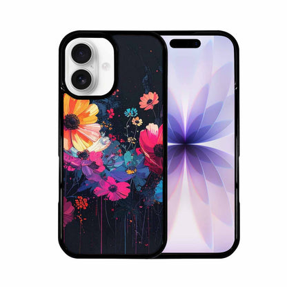 iPhone 17 Case — Shadowy Glitch Floral Pattern Floral, Custom Made Phone Cover