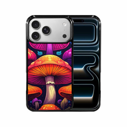 iPhone 17 Pro Max Case — Psychedelic Mushroom Cartoon Pattern Cartoon Cute, Custom Art Phone Cover