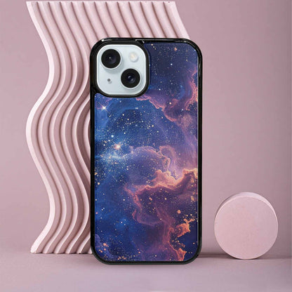 iPhone 15 Case — Nebula Texture With Dense Star Cluster, Personalized Phone Case