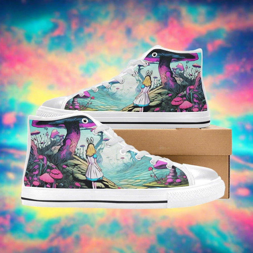 Phoenix Orange Black Wearable Bold Art - Freaky Shoes
