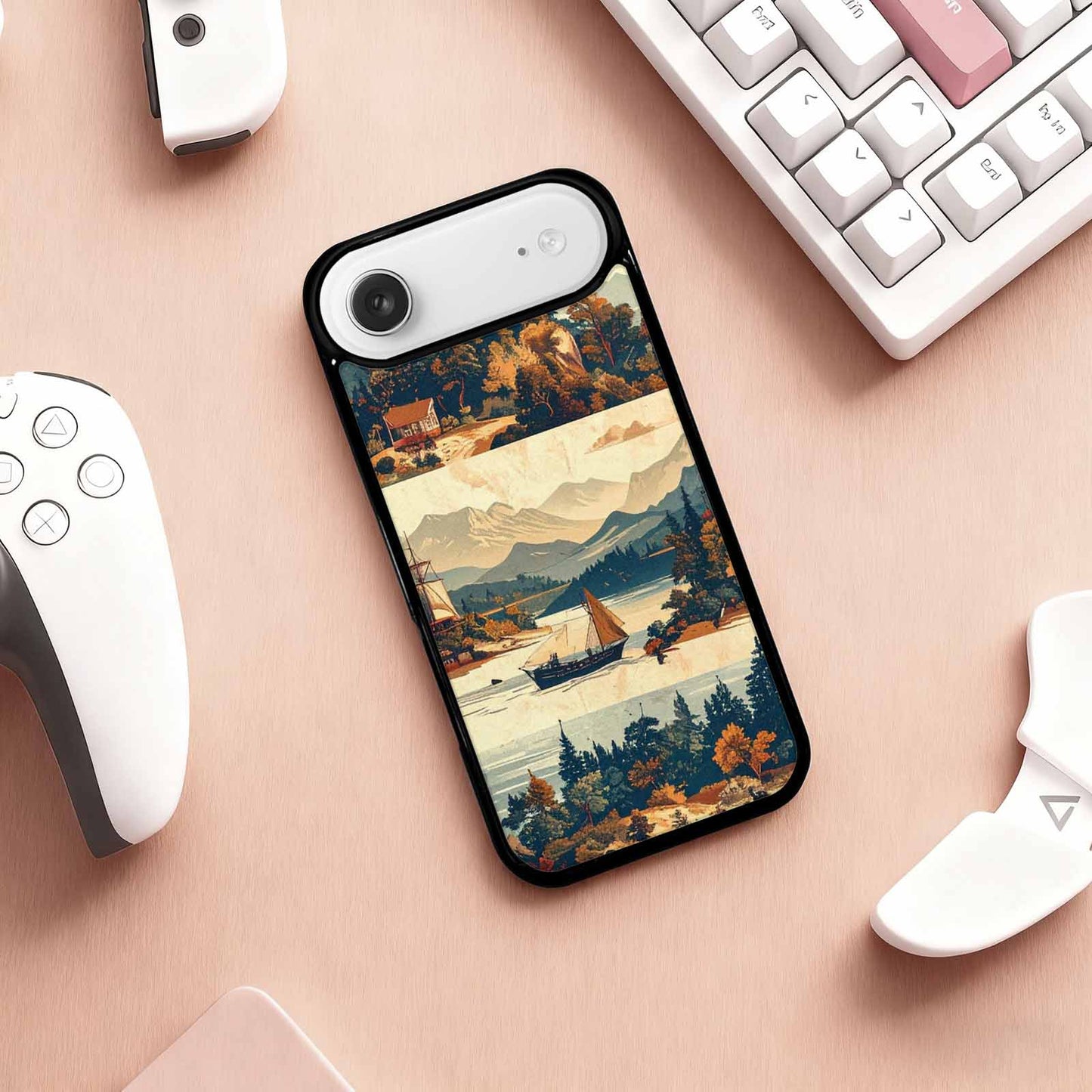 iPhone 17 Air Case — Vintage Travel Artwork Pattern Retro Vintage, Custom Designed Case Cover