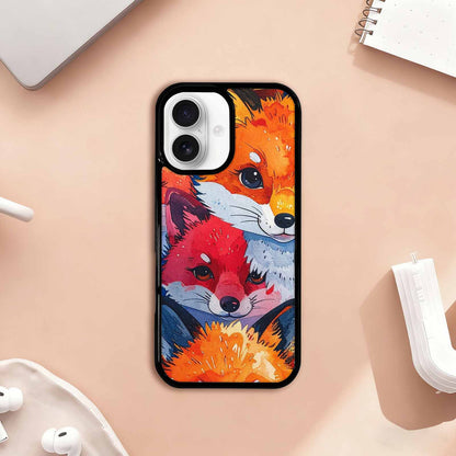 iPhone 17 Case — Watercolor Kawaii Fox Watercolor Abstract, Original Design Phone Case