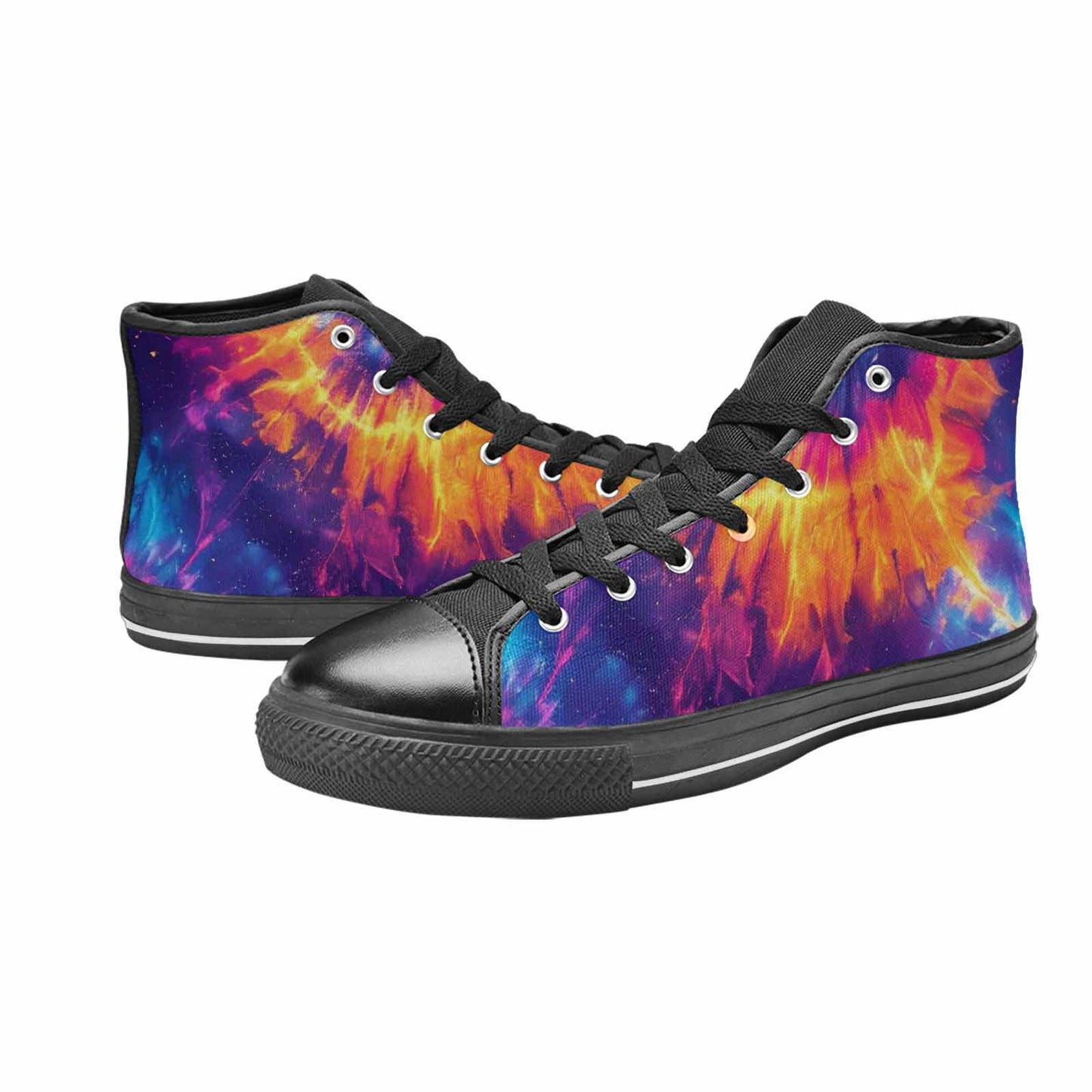 MEN'S Tie Dye Galaxy High Top Canvas Surreal Sneakers