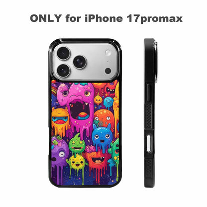 iPhone 17 Pro Max Case — Melting Cartoon Character Pattern Cartoon Cute, Personalized Phone Case