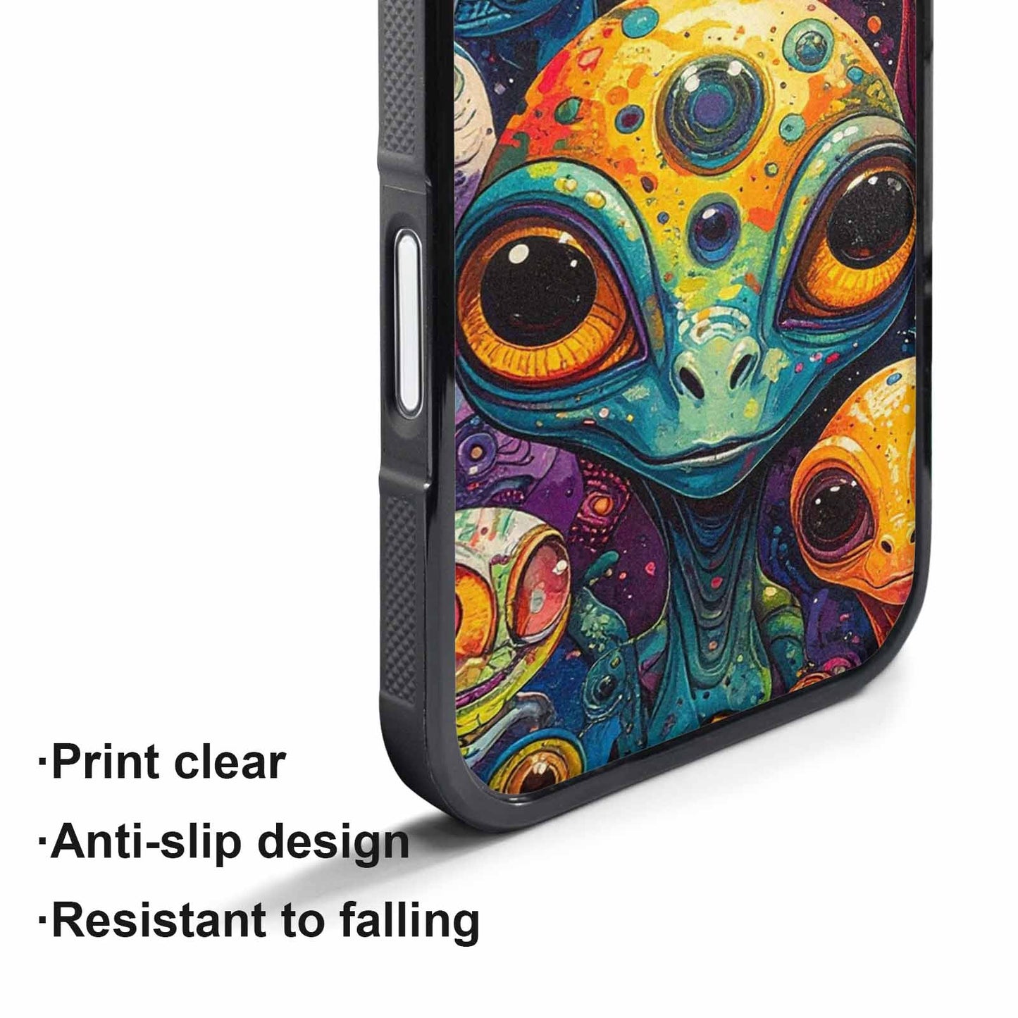 iPhone 17 Pro Max Case — Cartoon Alien Characters Alien Scifi, Customized Protective Case