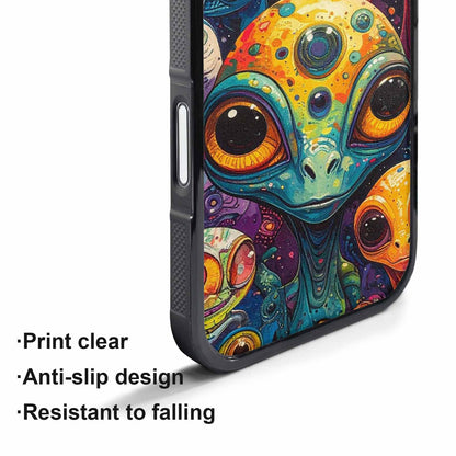 iPhone 17 Pro Max Case — Cartoon Alien Characters Alien Scifi, Customized Protective Case