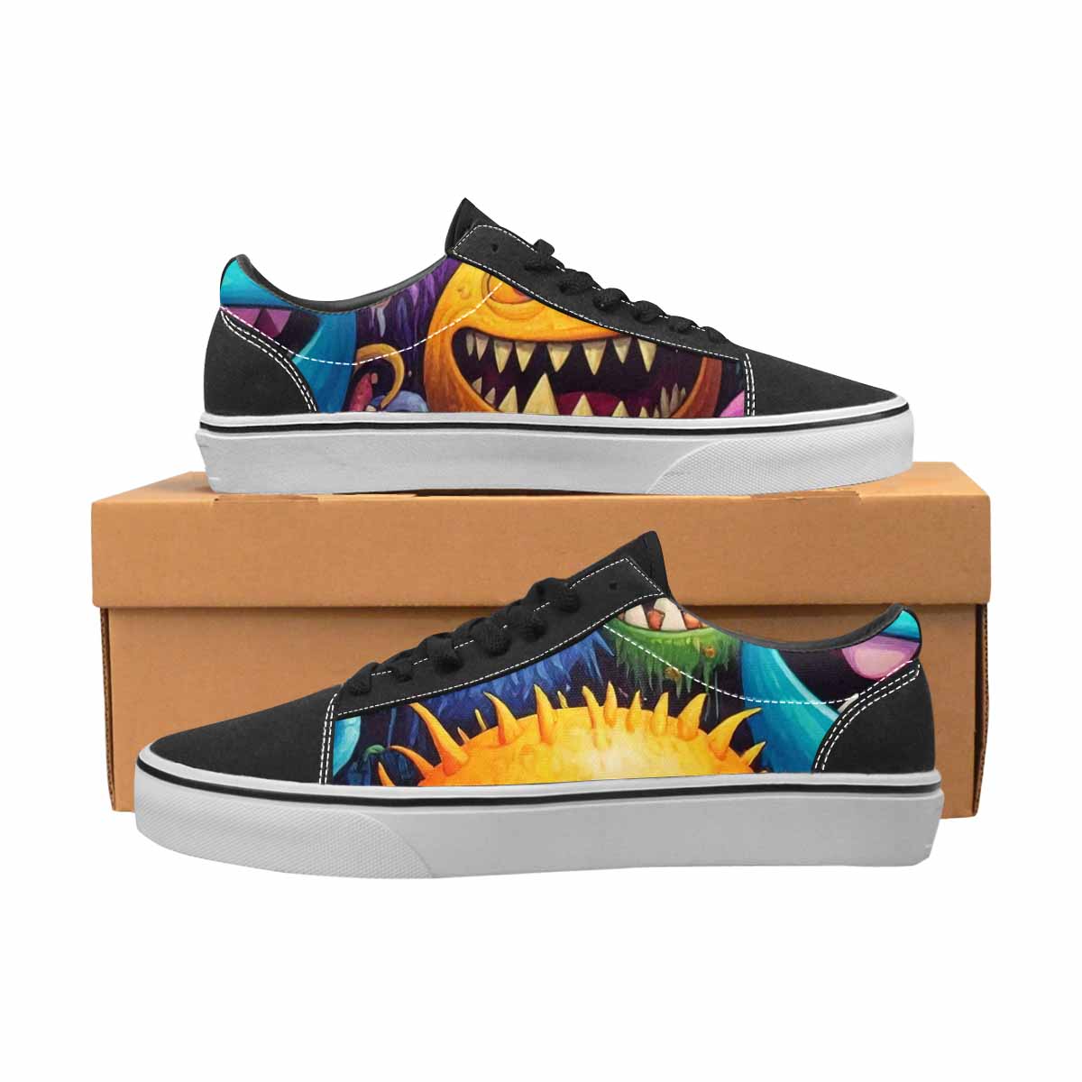 WOMEN'S Multi Lace-Up Canvas Dark Academia Sneakers