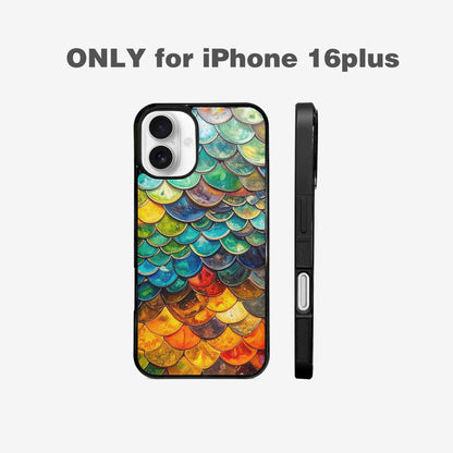 iPhone 16 Plus Case — Reptile Scale Full Color Vibrant Reptile, Custom Designed Case Cover