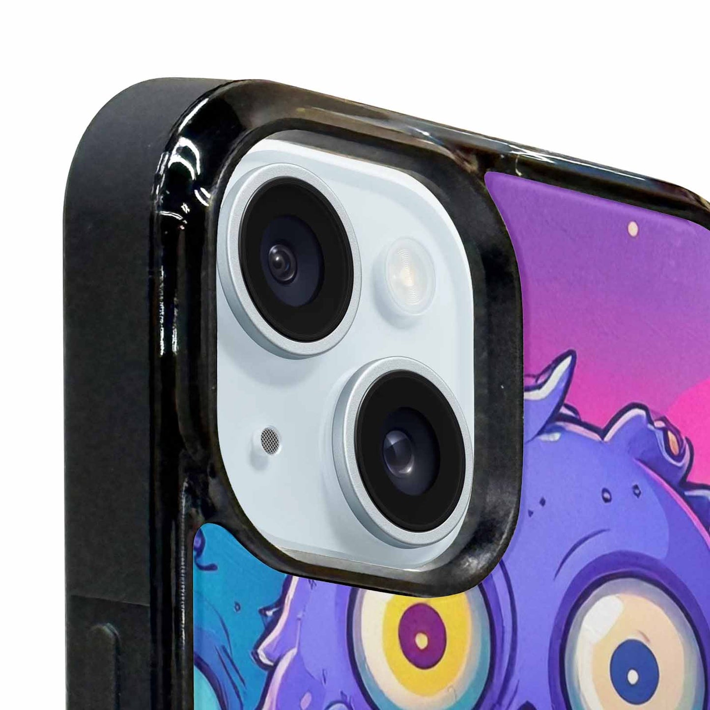 iPhone 15 Plus Case — Overlapping Endlessly No Empty Space Monsters, Custom Phone Case