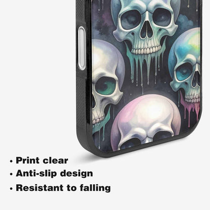 iPhone 16 Case — Dark Black And White Color Tone, Custom Art Phone Cover