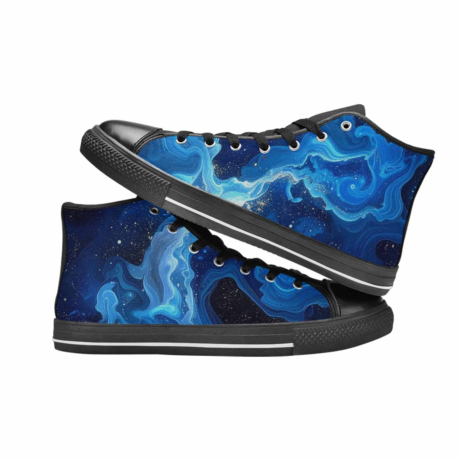 MEN'S Galaxy Art - High Top Canvas Cottagecore Sneakers