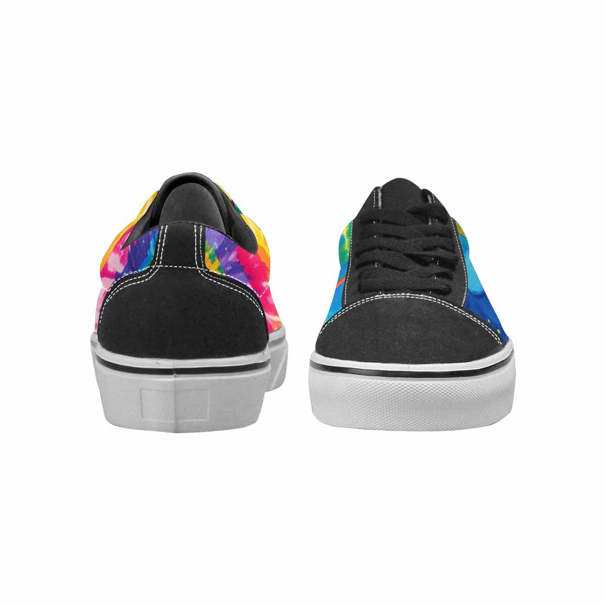 WOMEN'S Smiley Facessmiley Faces  Lace-Up Canvas Vivid Custom Sneakers