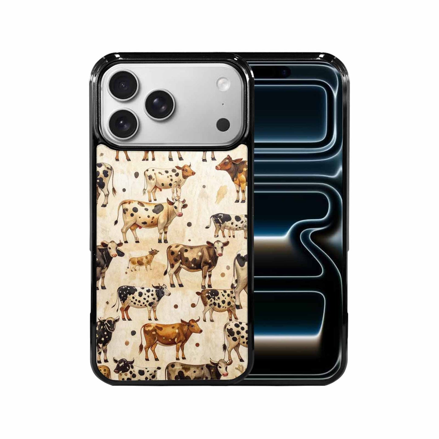 iPhone 17 Pro Max Case — Small Cow Animal Print Animal Print, Custom Phone Case