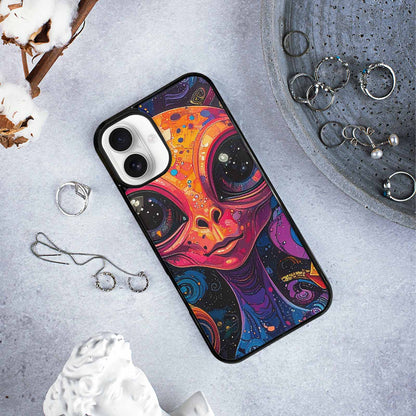 iPhone 16 Plus Case — Cartoon Alien Characters, Custom Made Phone Cover