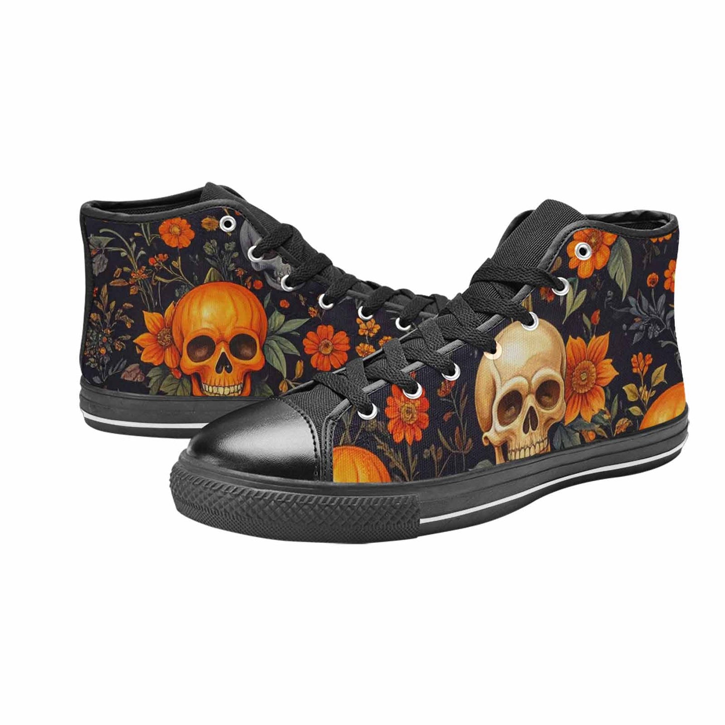MEN'S Skulls - Halloween High Top Canvas Dreamcore Sneakers