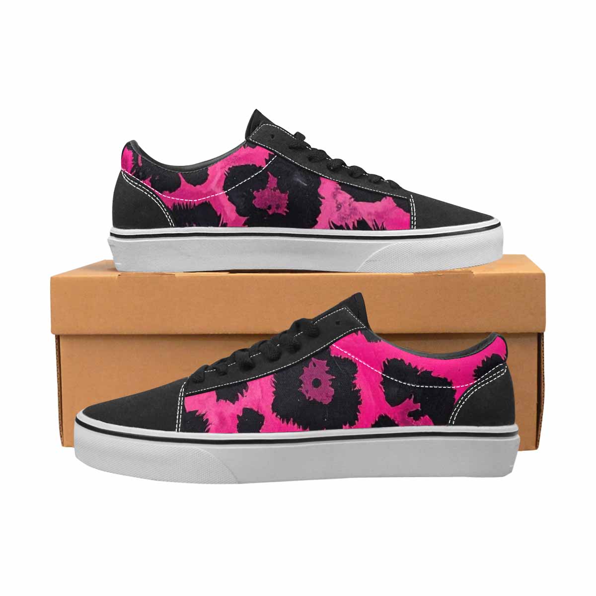 WOMEN'S Animal Print Lace-Up Canvas Dreamcore Custom Shoes