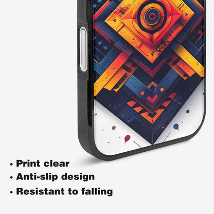 iPhone 16 Case — Urban Tribal Tessellation, Custom Printed Phone Case