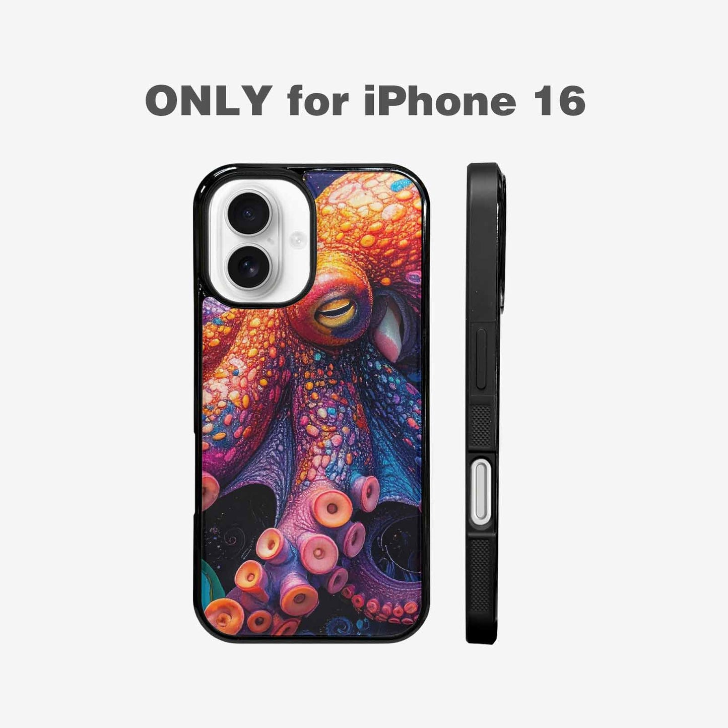 iPhone 16 Case — Octopus Tentacle Octopus Tentacle Pattern Hundreds, Custom Print Case Cover